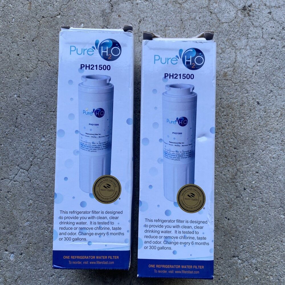 Two Pure H2O Replacement Refrigerator Water Filter Ph21500 New In Box